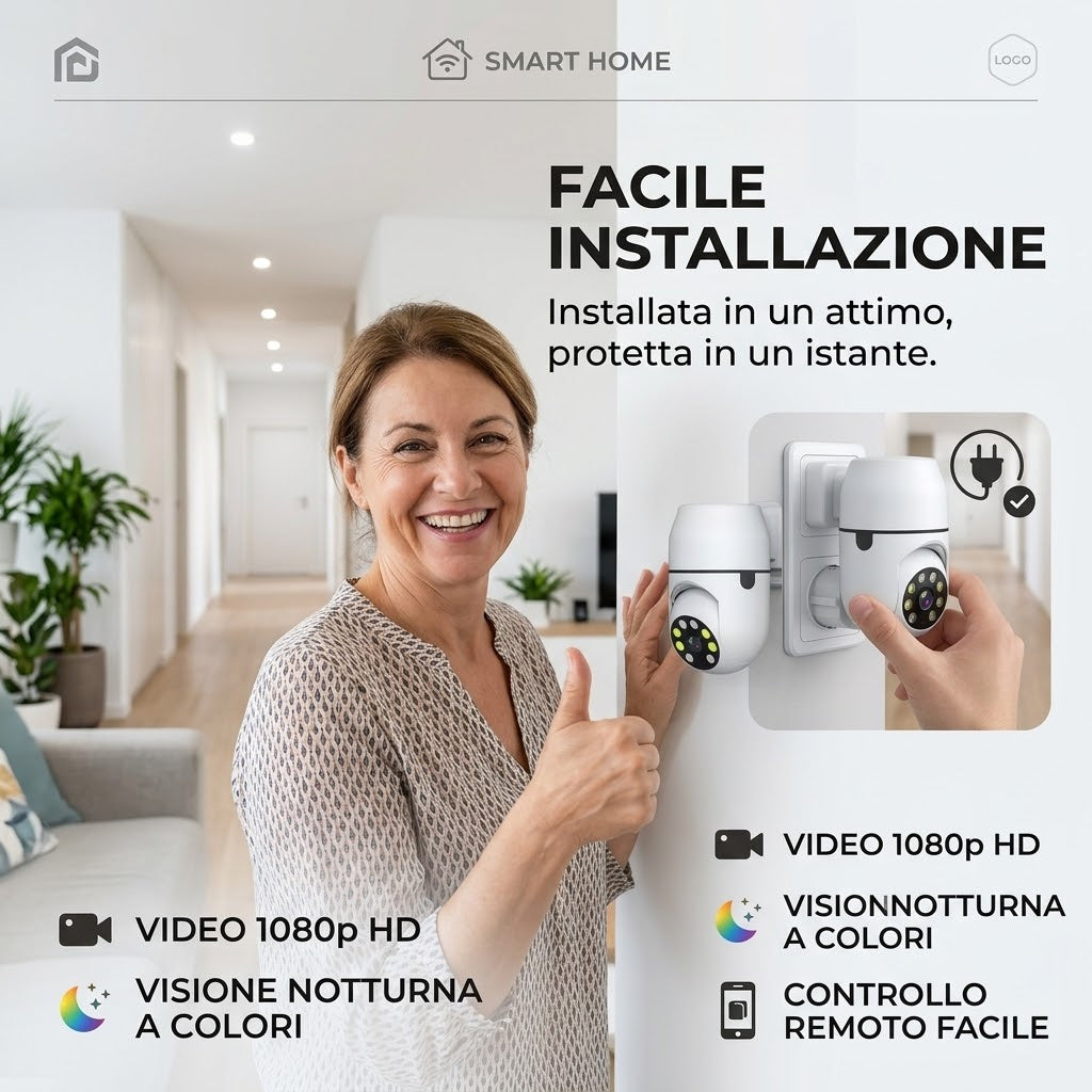 Telecamera Sicurezza Professionale WiFi