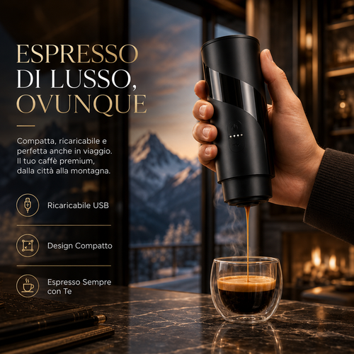 EspressoBar™ -La Macchina Espresso Portatile per Bere Caffè Ovunque