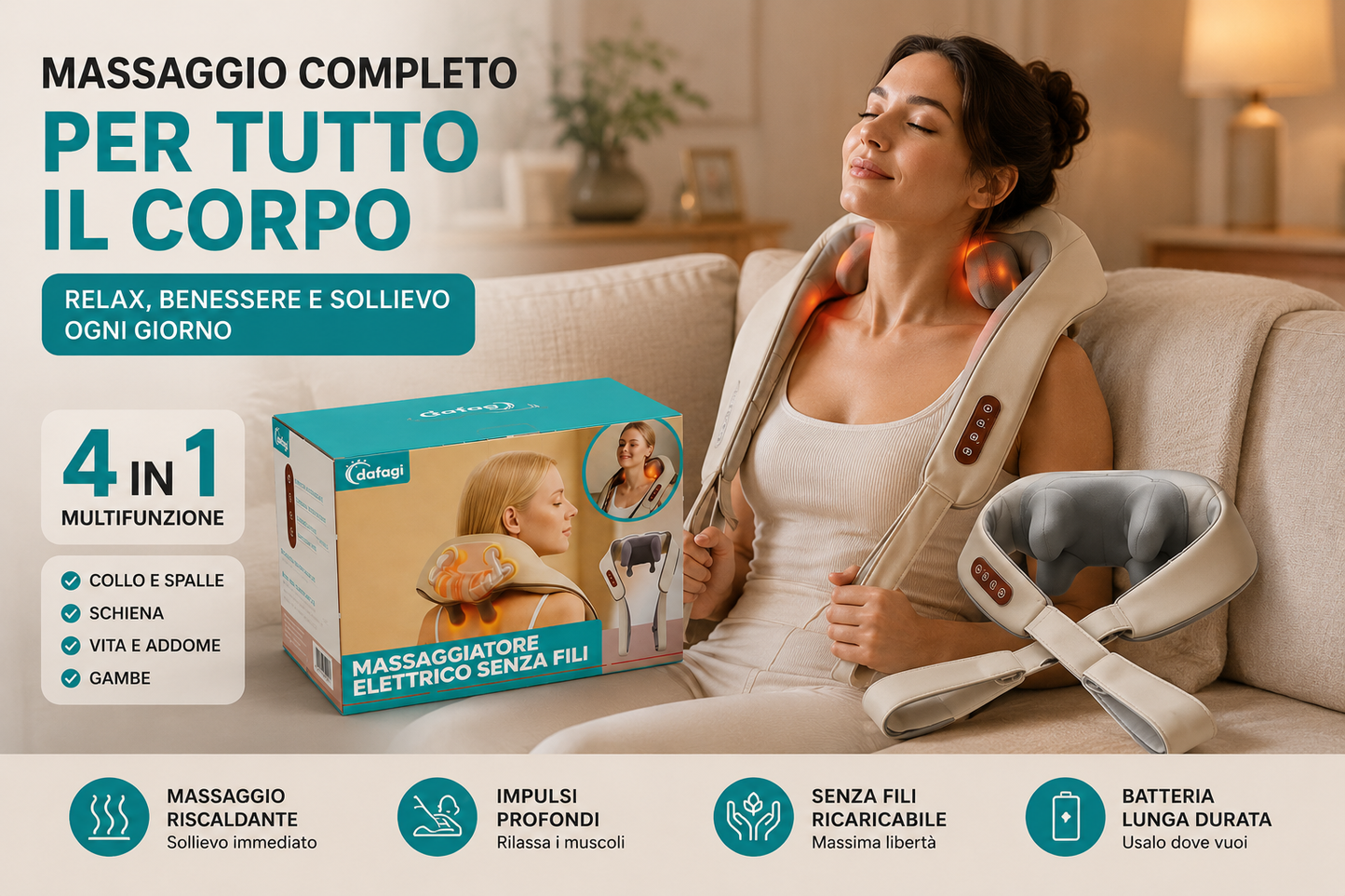 Massaggiatore 4 IN 1