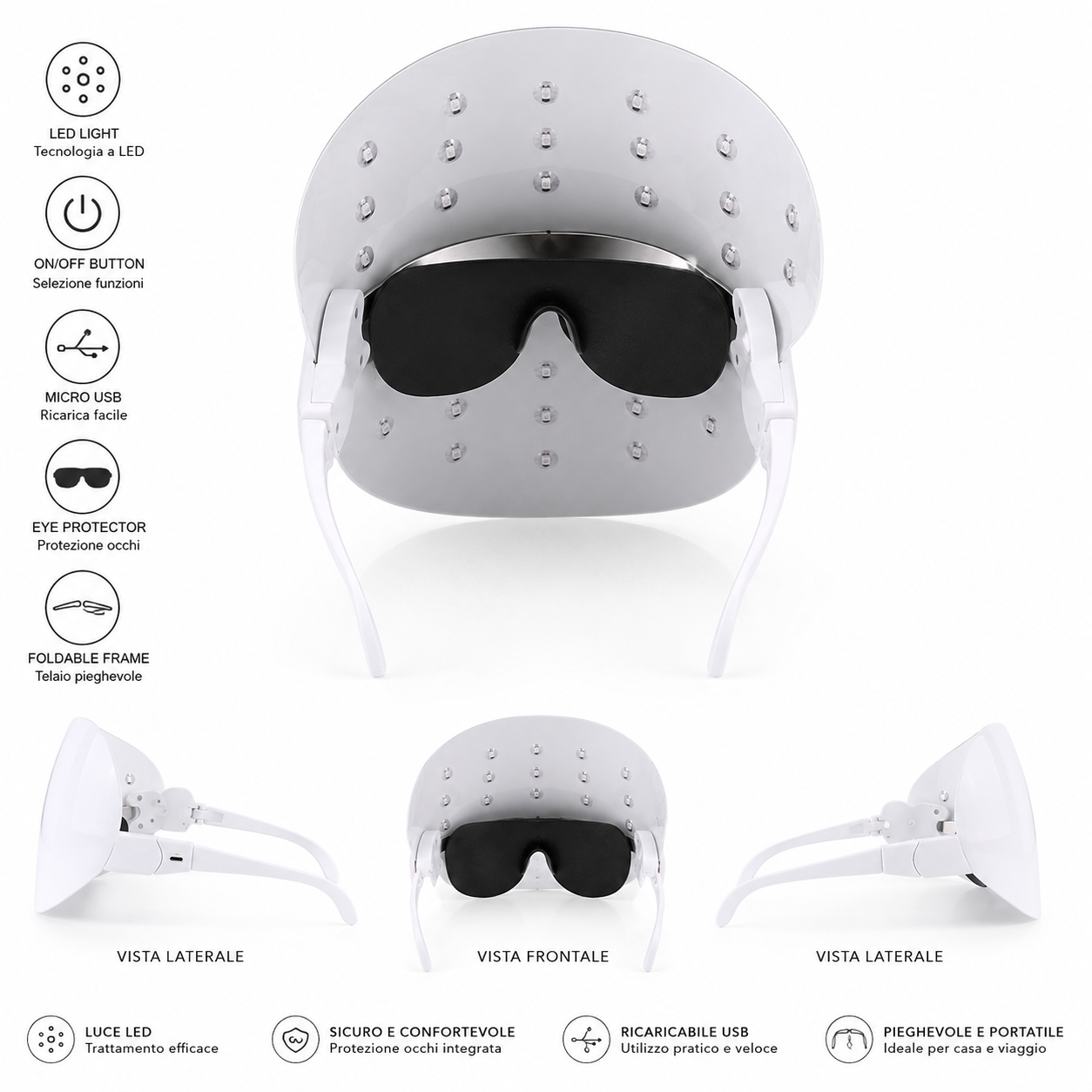 Maschera facciale LED NEW