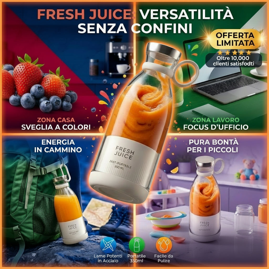 Il tuo Frullato Fresco e Salutare Ovunque Tu Sia!